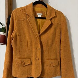 Christopher & Banks Mustard Blazer